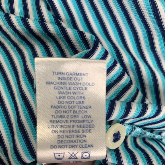 STITCH XL Golf Polo Stripe Breathable Moisture Wicking Antimicrobial - Picture 11 of 11